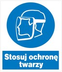 Znak bhp nakazu Stosuj ochronę twarzy