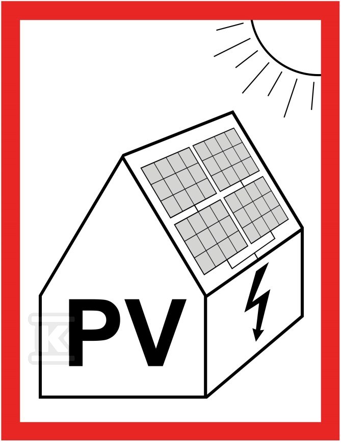 Placa autoadeziva 105x148 "PV" NI2-PV - NI2-PV