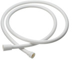 Shower hose, reinforced, length: 1.5 m, thread 1/2", color: white