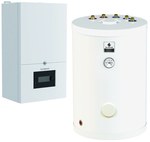 MCR4 24/SRK100MG condensing gas boiler with domestic hot water heater