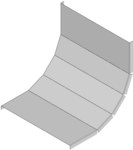 90° rising main bend cover VSO 90X500 F