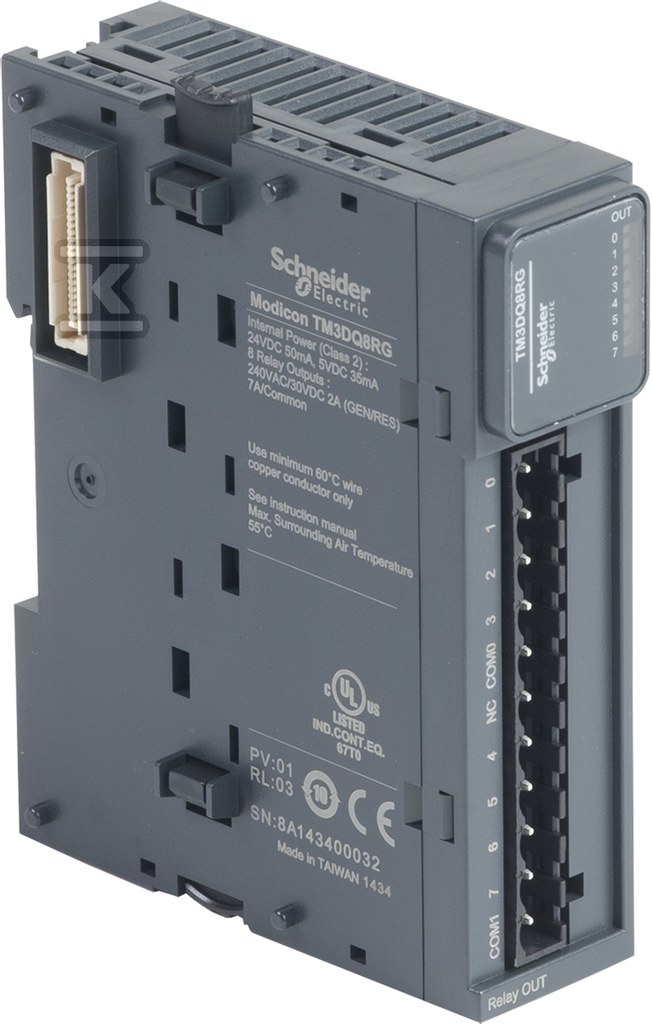 Модуль цифрових виходів, 8 релейних - TM3DQ8RG