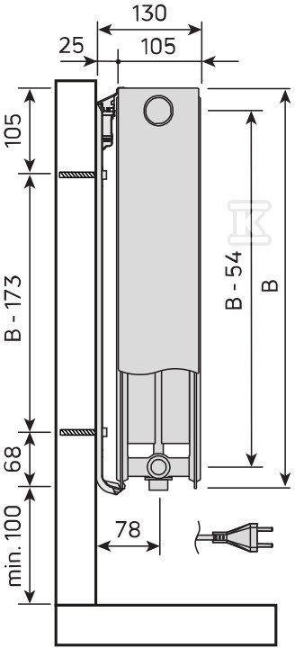 Grzejnik płytowy poziomy z - FMT2206016011000