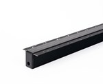 Flush-mounted track Szynosystem SMART 48V V-TAC 200cm Aluminum Black (includes cover and end caps)