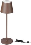Lampka stołowa nocna V-TAC 2W LED 38cm ładowanie ściemnianie IP54 brąz corten VT-7522 3000K 200lm