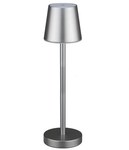 Настільна нічна лампа V-TAC 3W LED Заряджання, димування, сіра VT-7703 3000K 70lm