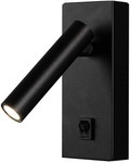 Oprawa LED V-TAC 2W Kinkiet Hotel Łóżko Włącznik Czarny VT-402 3000K 150lm