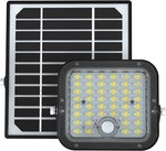 Projektor LED Solarny V-TAC 10W IP65, Pilot Timer, LiFePo 3,7V 6000mA Czarny VT-411 6400K 1500lm