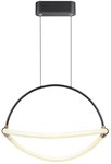 Oprawa zwieszana V-TAC 12W LED 40cm czarna VT-10124 3000K 1440lm