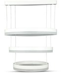 Oprawa Zwieszana LED V-TAC 82W Soft Light Chandelier Ściemnianie Biały VT-82-3-W-N 3000K 4550lm 3 Lata Gwarancji