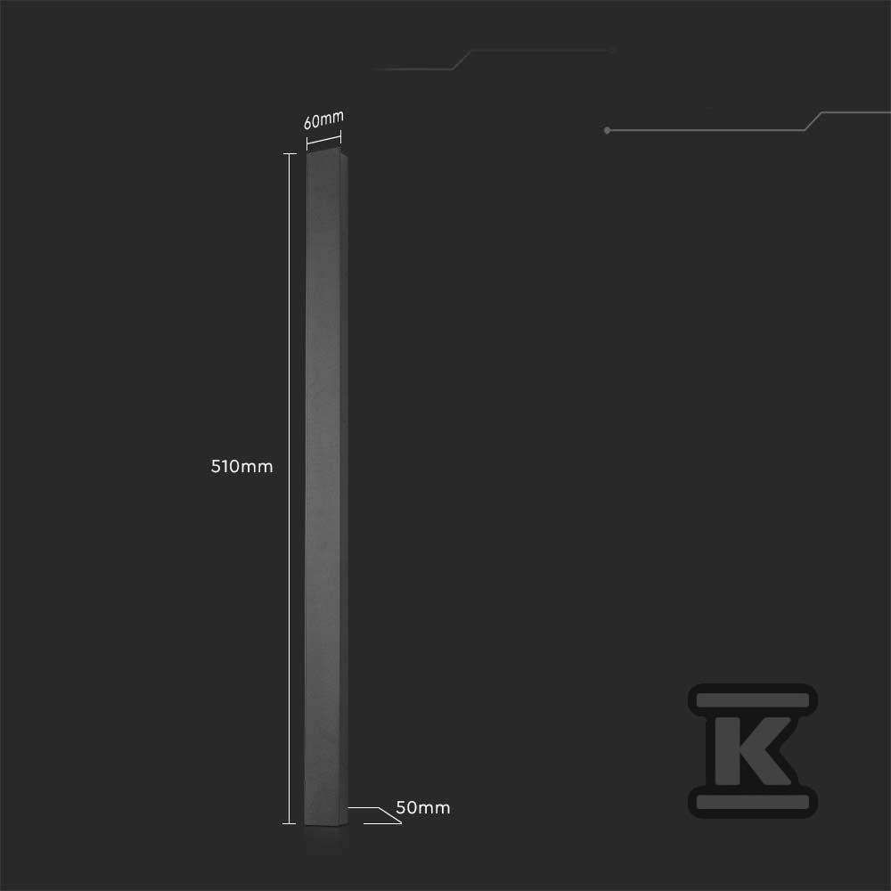 Oprawa ścienna elewacyjna LED linia - 10429