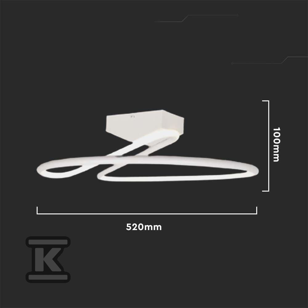 Oprawa sufitowa V-TAC 43W LED biała - 6929