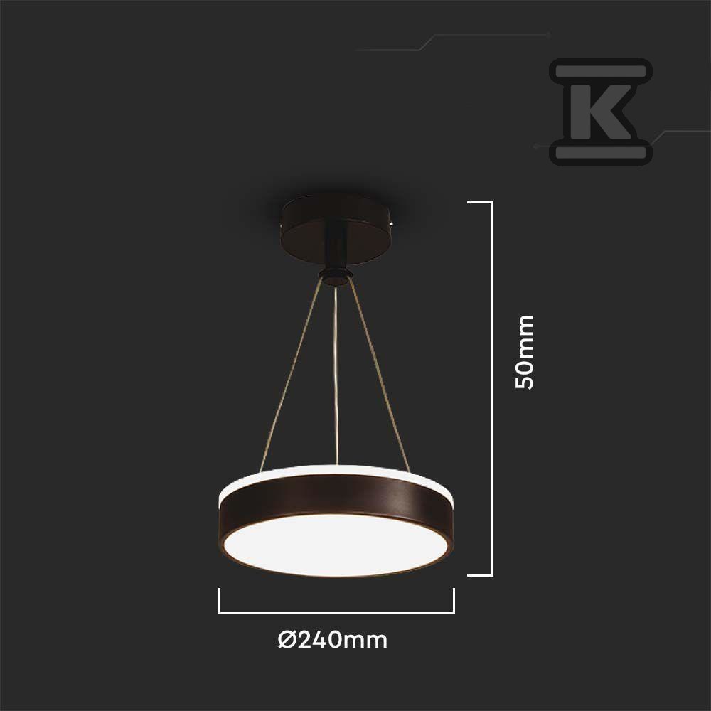 Oprawa zwieszana V-TAC 12W LED czarna - 6931