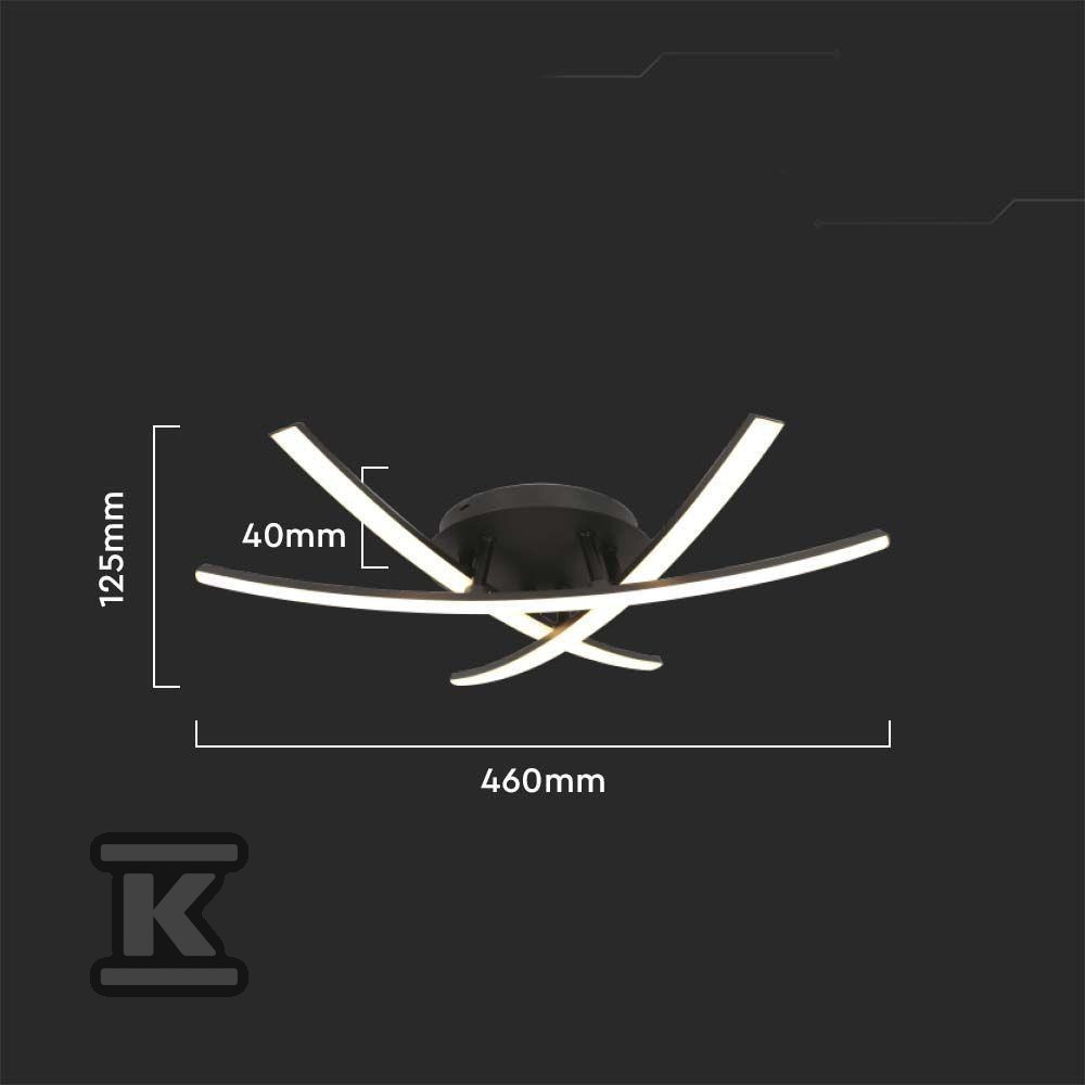 Oprawa sufitowa V-TAC 20W LED czarna - 7005