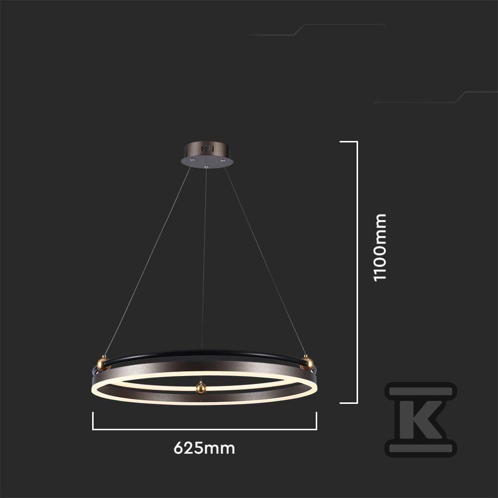 Oprawa zwieszana V-TAC 30W LED brązowa - 23097