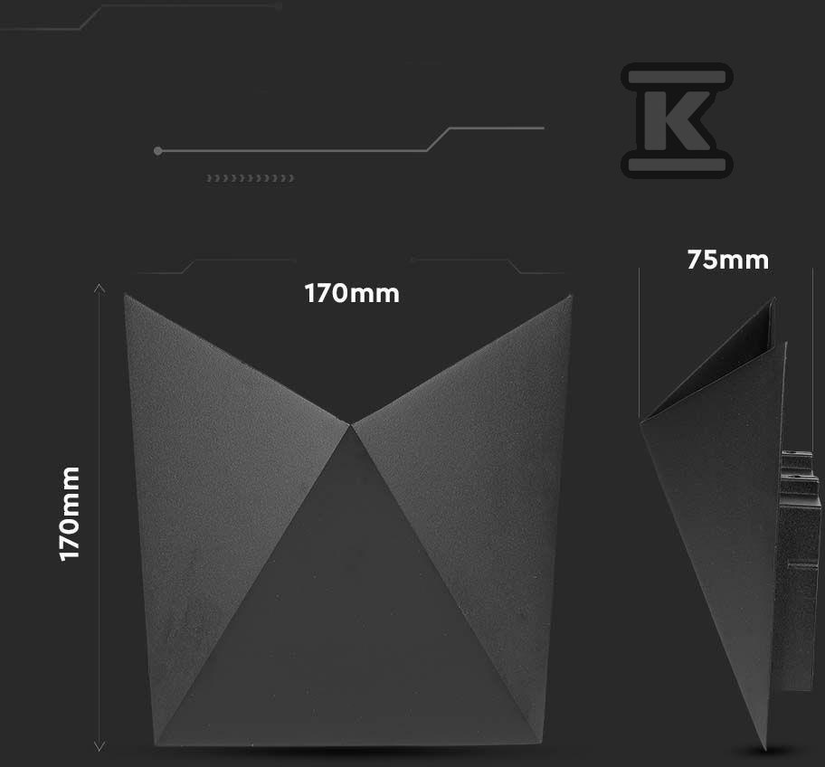 Kinkiet Ścienny V-TAC 5W LED Czarny - 218282