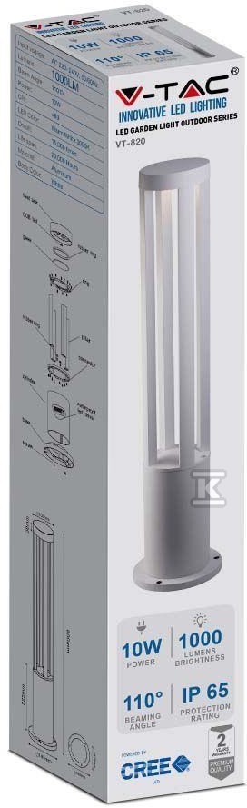 Słupek Ogrodowy V-TAC 10W LED IP65 - 128325