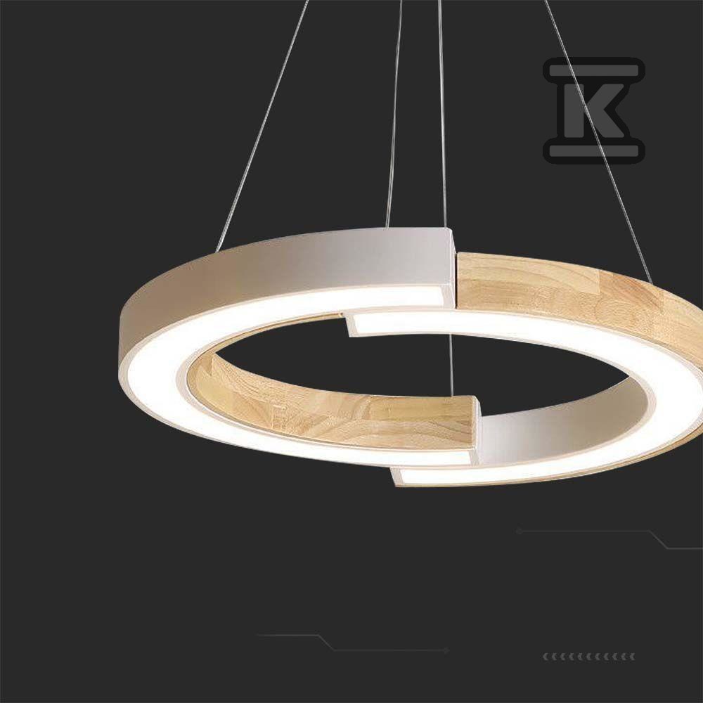 Oprawa zwieszana V-TAC 13W LED drewno - 10089