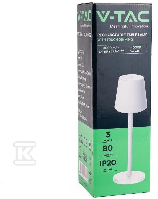 Lampka Biurkowa Nocna V-TAC 3W LED - 10192