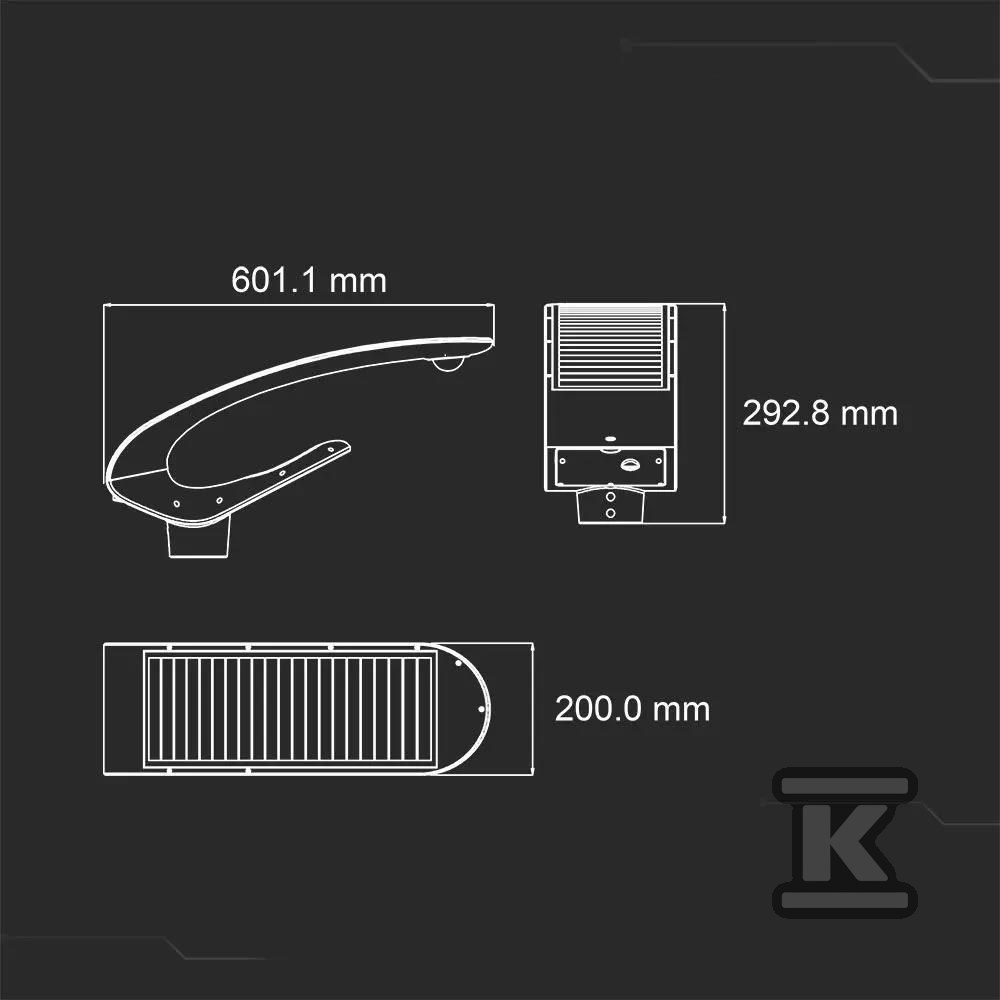 Oprawa Ogrodowa Parkowa V-TAC 20W - 5505