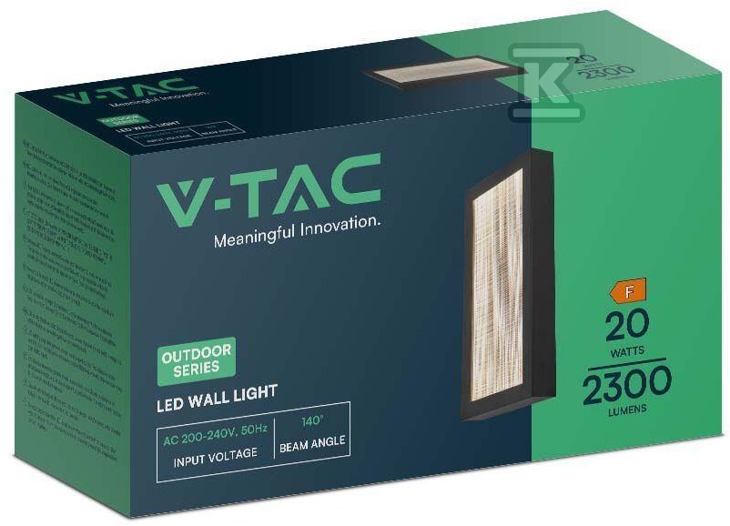 Kinkiet Ścienny V-TAC 20W LED IP65 - 10558