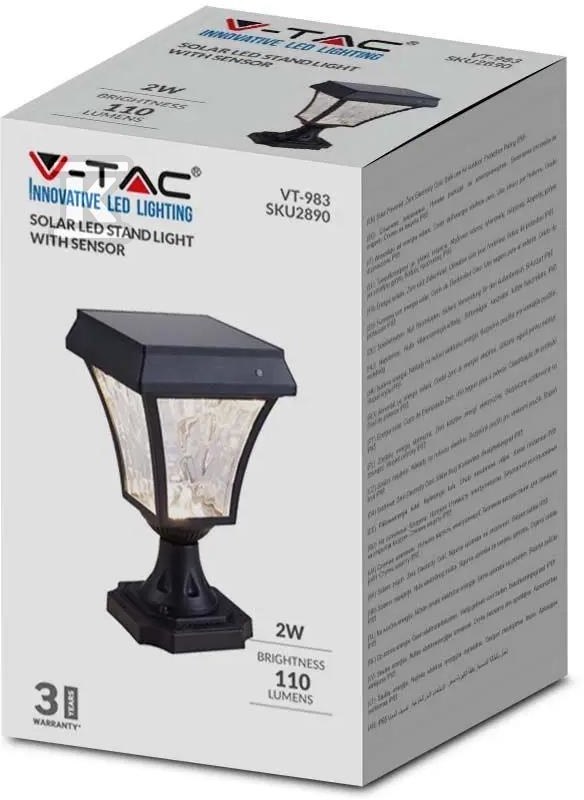 Słupek Ogrodowy Solarny V-TAC 2W LED - 2890