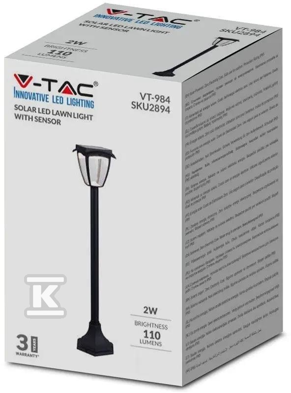 Słupek Ogrodowy Solarny V-TAC 2W LED - 2891