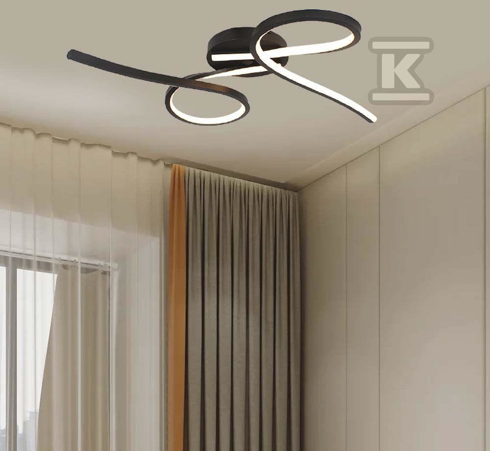 Oprawa sufitowa V-TAC 20W LED czarna - 7004