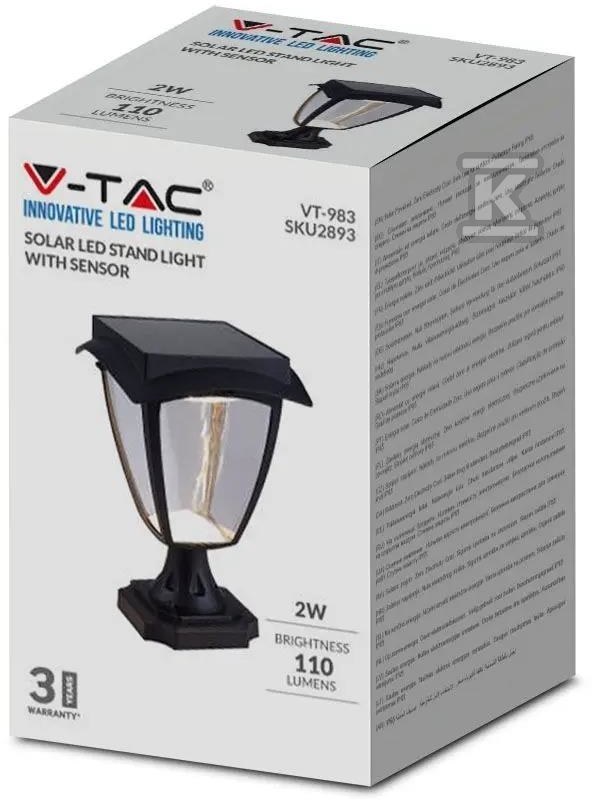 Słupek Ogrodowy Solarny V-TAC 2W LED - 2893