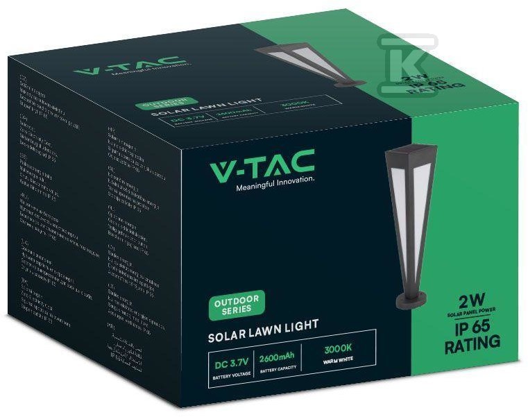 Słupek Ogrodowy Solarny V-TAC 3-5W LED - 23350