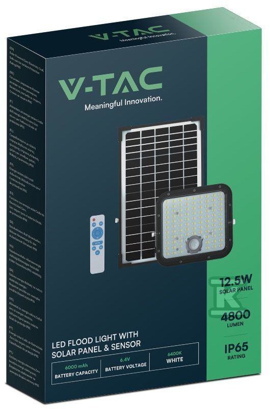 Projektor LED Solarny V-TAC 30W IP65, - 10310