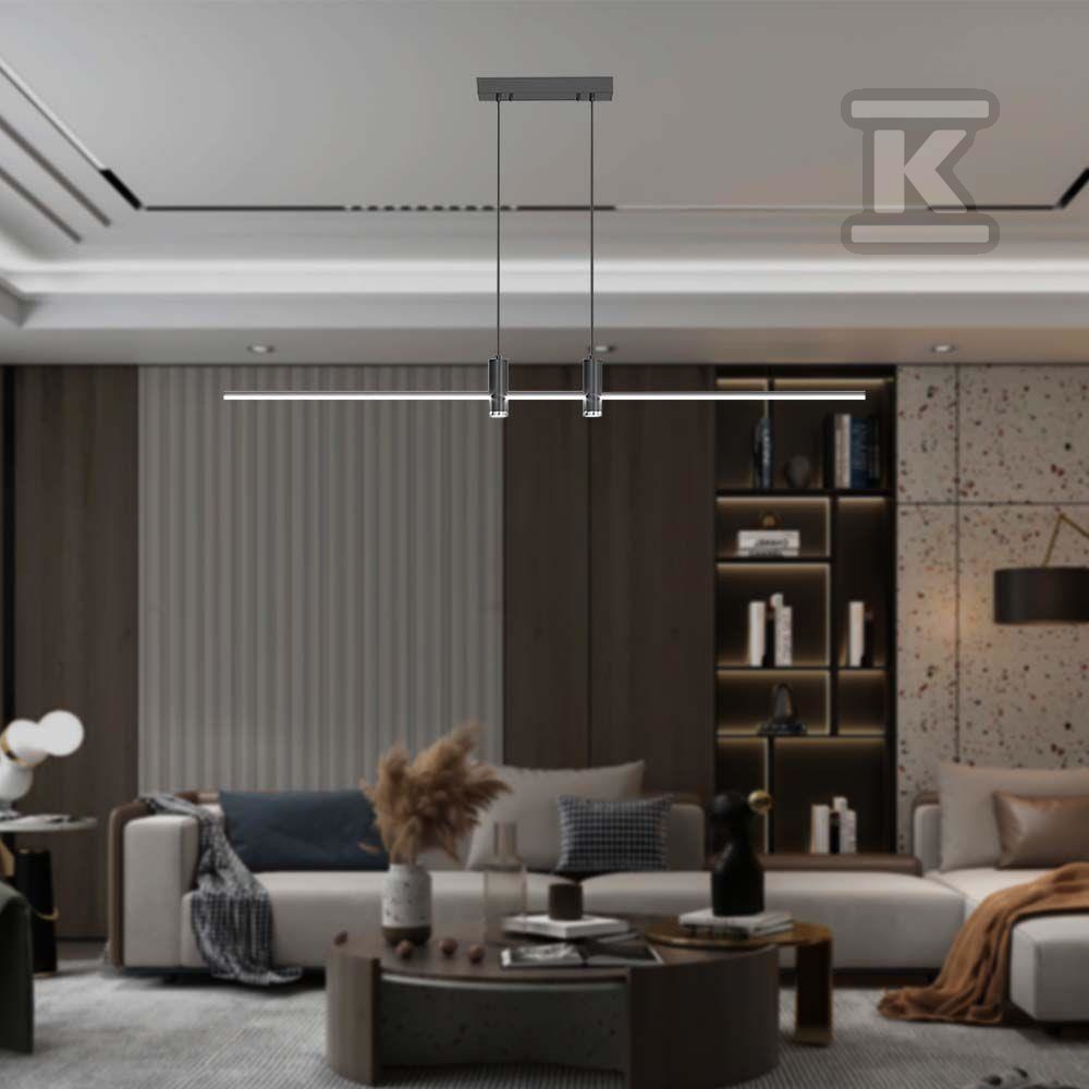 Oprawa zwieszana V-TAC 19W LED czarna - 10088