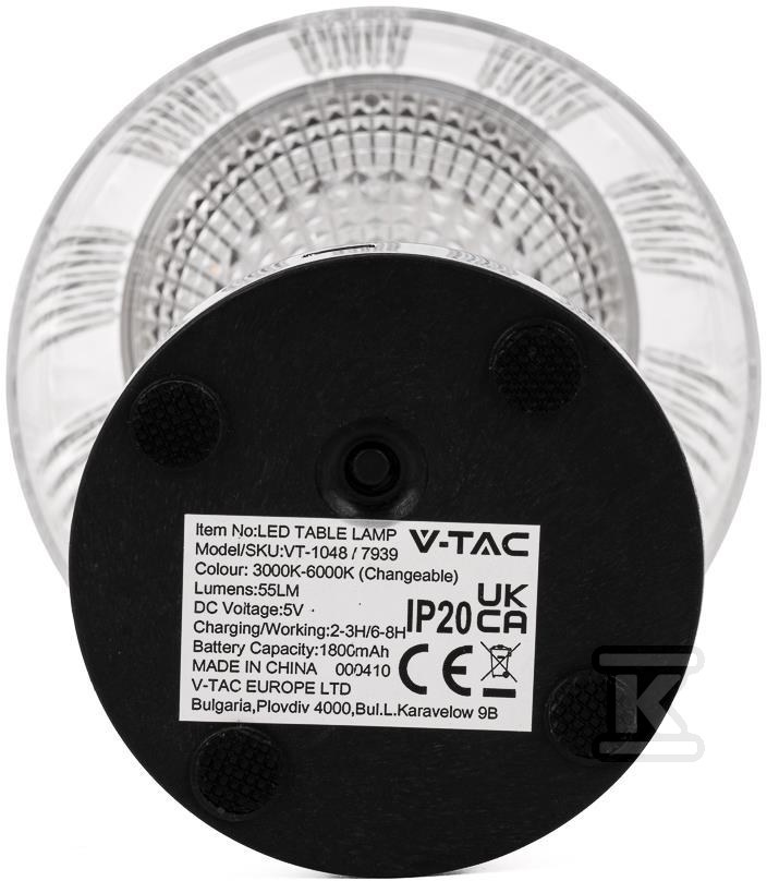 Настільна нічна лампа V-TAC 1W LED 26cm - 7939