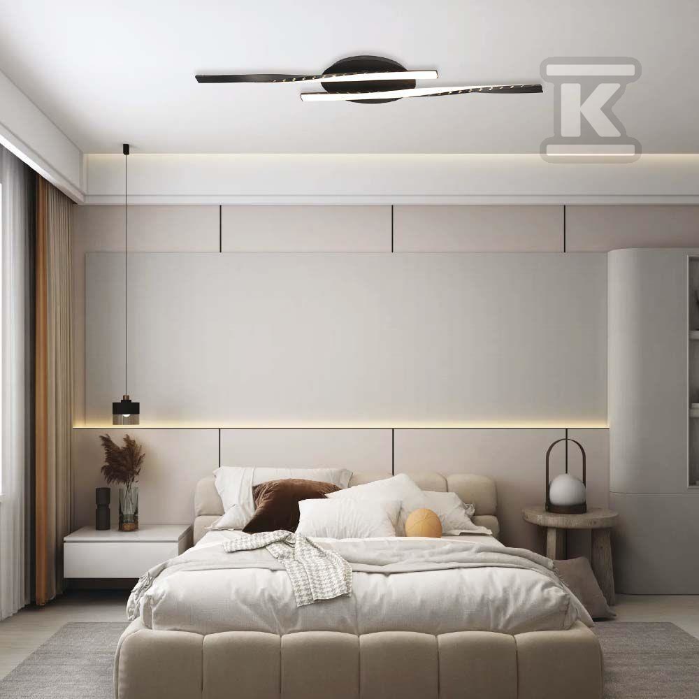 Oprawa sufitowa V-TAC 12W LED czarna - 7001