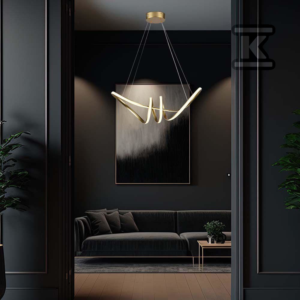 Oprawa zwieszana V-TAC 24W LED złoty - 8011