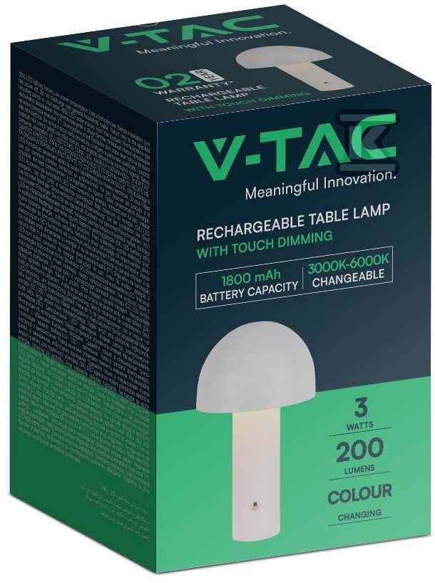 Настільна нічна лампа V-TAC 1W LED 25cm - 7937