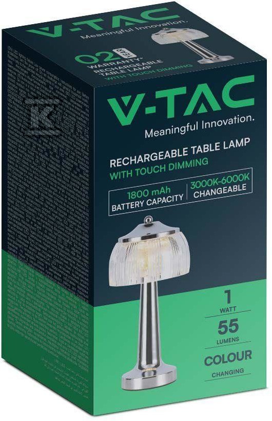 Настільна нічна лампа V-TAC 1W LED 26cm - 7939