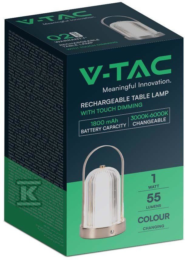 Lampka stołowa nocna V-TAC 1W LED 22cm - 7991