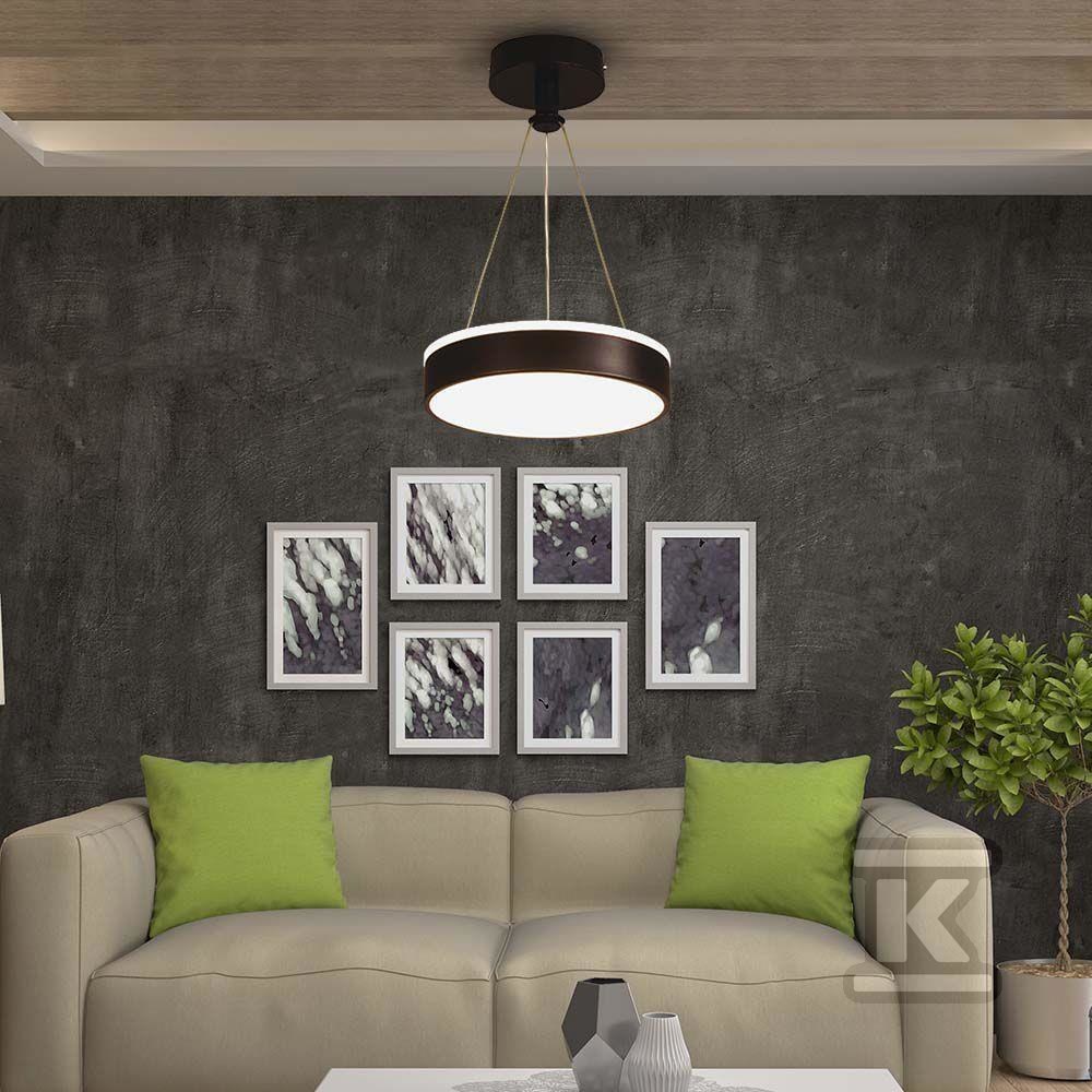 Oprawa zwieszana V-TAC 12W LED czarna - 6931