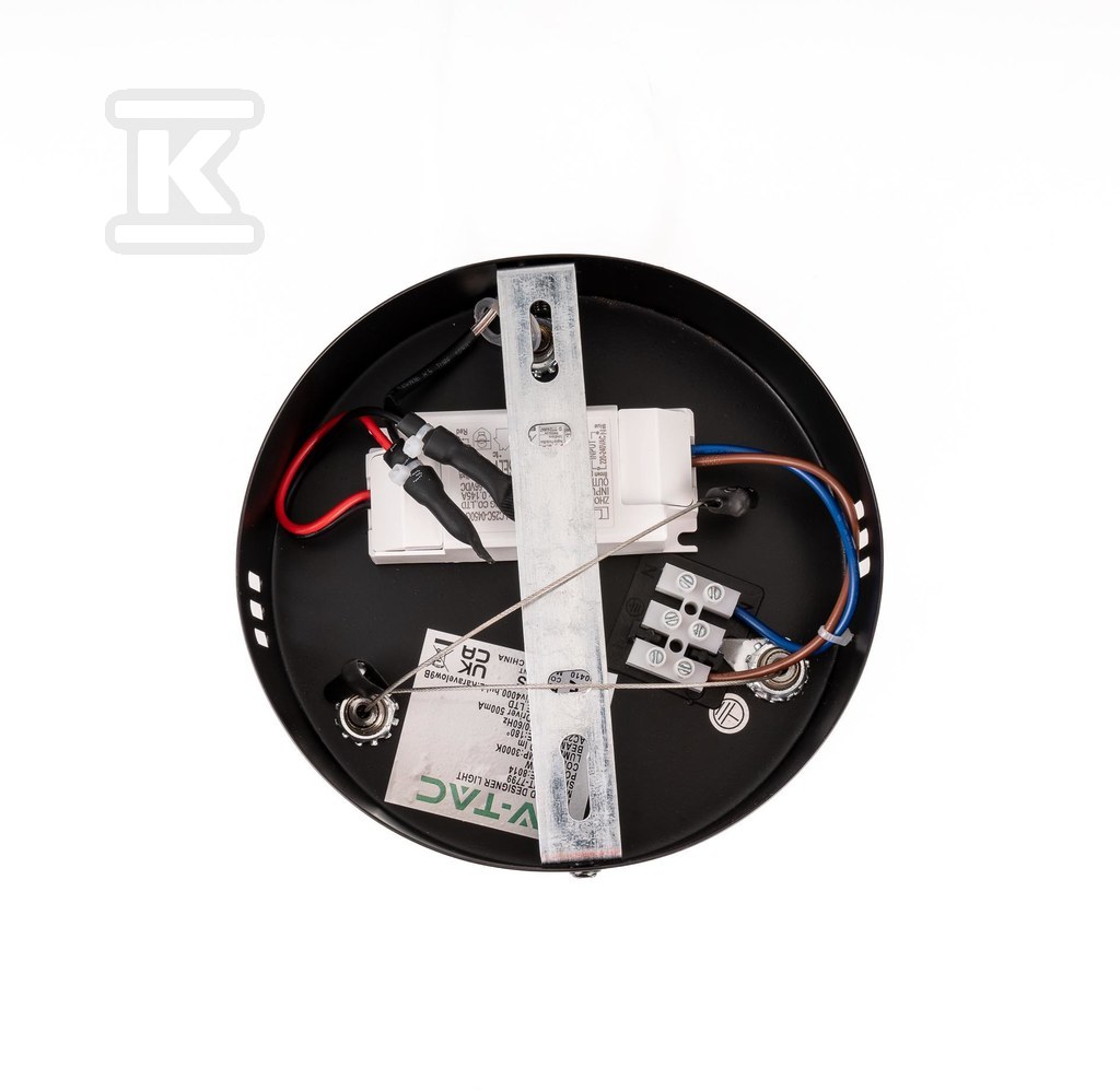 Oprawa zwieszana V-TAC 18W LED czarna - 8020
