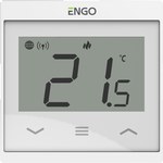 Internet temperature controller, ENGO E55-W, flush-mounted, for frame 55x55, Wi-Fi, 230V, white