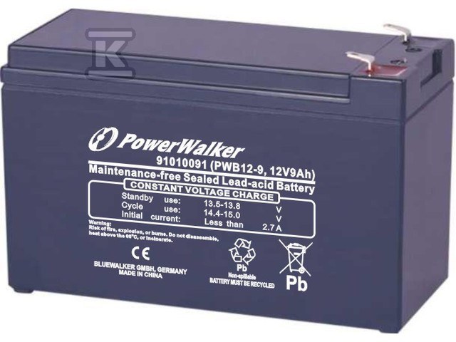 Гелевий акумулятор для ДБЖ 12 V/9 Ah - 91010091