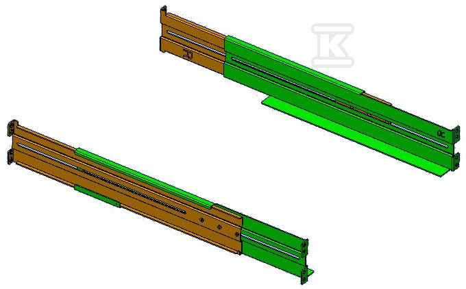 Zestaw szyn montażowych do szaf RACK - 10132003