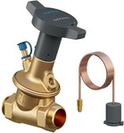 Zawór różnicowy ciśnienia HydroControl D z gwintem zewnętrznym PN16, DN 15, 5…30 kPa z zaworkiem HydroPort