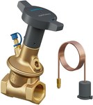 Zawór różnicowy ciśnienia HydroControl D z gwintem wewnętrznym PN25, DN 20, 25…70 kPa z zaworkiem HydroPort