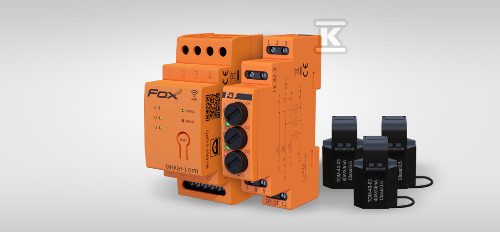 Zestaw: monitor zużycia energii - WI-MEF-3-OPTI-40SET