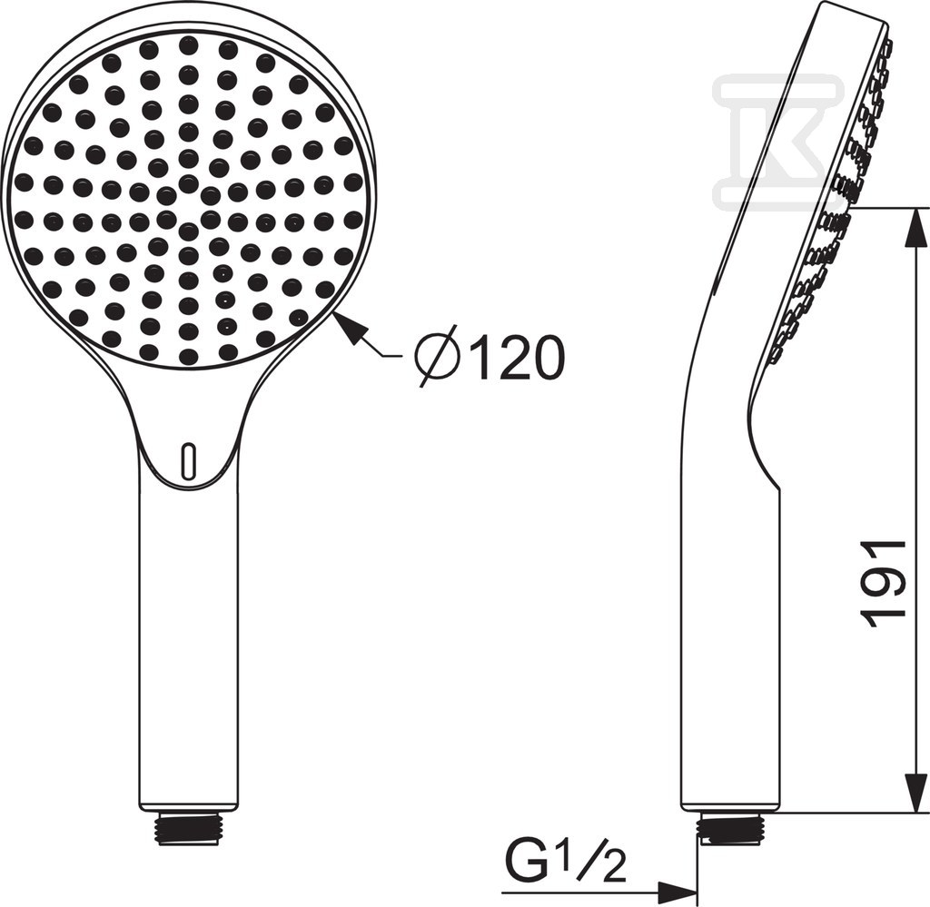 Rączka natrysku, Bluetooth Hydractiva - 242405