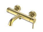 Bateria wannowa CANNOLI BRUSHED GOLD ścienna (bez akcesoriów)