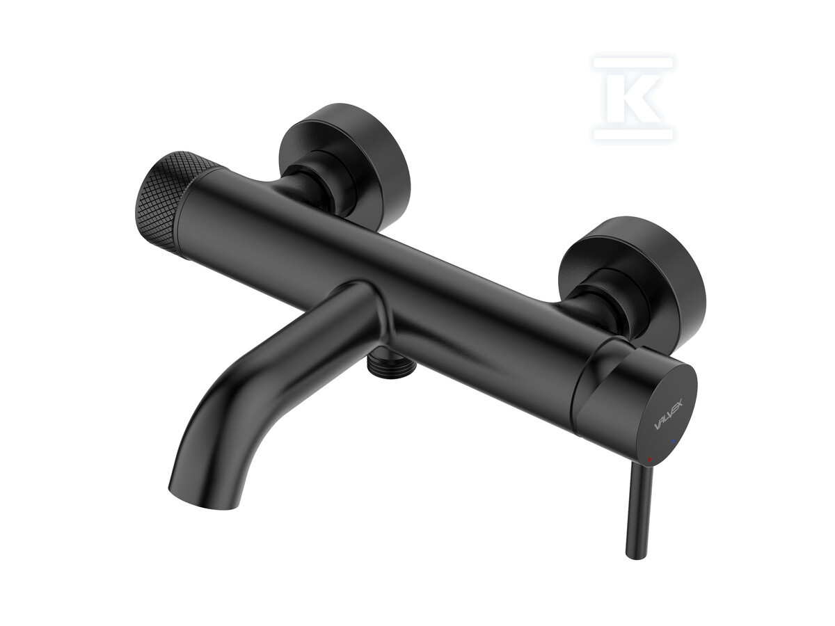 Bateria wannowa CANNOLI BLACK ścienna - 2424860-MBK