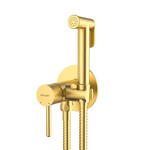 Bateria bidetowa CANNOLI BRUSHED GOLD podtynkowa